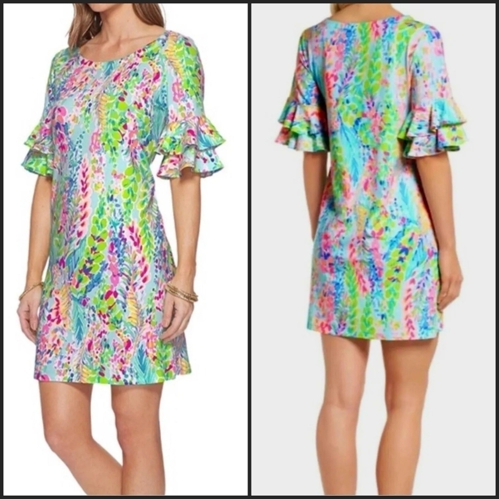 Lilly Pulitzer Catch the Wave Lula Ruffle Sheath Dress